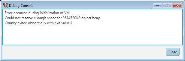 windows 7 heap size error